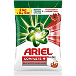 Ariel Complete Detergent Powder - Removes 100 Tough Stains 3 kg (Get 2 + 1 kg Free)