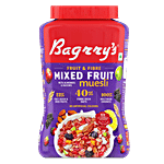 Bagrry's Fruit N Fibre Mixed Fruit Muesli - Multigrain 1 kg Jar