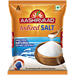 Aashirvaad Salt/Uppu - Iodised 1 kg Pouch