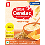 Nestle Cerelac Wheat Orange Baby Cereal With Milk - 8 To 24 Months 300 g 