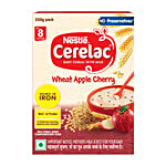 Nestle Cerelac Wheat Apple Cherry Baby Cereal With Milk For 8 To 24 Months 350 g