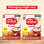 Nestle Cerelac Wheat Apple Cherry Cereal With Milk For 6 To 24 Months Baby 350 g 