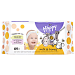 Bella Baby Happy Wet Wipes - Milk & Honey 64 pcs