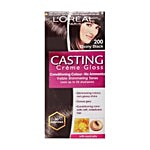 L'Oreal Paris Loreal Paris Casting Creme Gloss Hair Colour Ebony Black 200 87.5 gm + 72 ml 87.5 g + 72 ml 