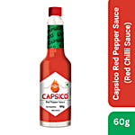 Dabur Capsico Red Pepper Sauce, Red Hot, Made With Fresh Bhut Jolokia Pepper : Spiciest Chilli 60 g