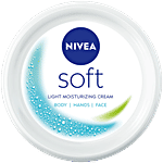 Nivea Soft Light Moisturizer - With Vitamin E & Jojoba Oil, For Face, Hand & Body, Instant Hydration, Non Greasy Cream 100 ml