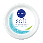 Nivea Soft Light Moisturizer - With Vitamin E & Jojoba Oil, For Face, Hand & Body, Instant Hydration, Non Greasy Cream 100 ml