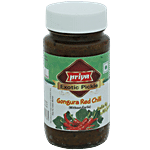 Priya Pickle - Gongura Red Chilli Without Garlic 300 g Bottle