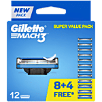 Gillette Mach3 - Manual Shaving Razor Blades Cartridge 12 pcs