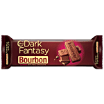 Sunfeast Dark Fantasy Bourbon Cream Biscuit - Classic With Real Chocolate, Crunchy 100 g Pouch