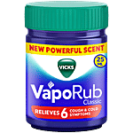Vicks Vapo Rub With Menthol, Camphor & Eucalyptus Oil -  Relieves Cold & Cough, Clears Blocked Nose 25 ml Bottle