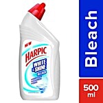 Harpic Disinfectant Toilet Cleaner - White & Shine Bleach 500 ml
