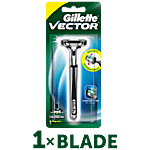 Buy Gillette Adjustable Razor Vector Plus 1 Pc Online At Best Price of ...