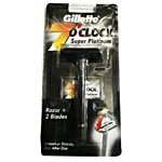 Gillette 7 O Clock Razor and Blades - Super Platinum 1 pc