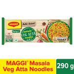 MAGGI  Nutri-Licious Masala Veg Atta Noodles - Herbs & Spice Blend, Iron & Fibre Rich 290 g (Pack of 4)