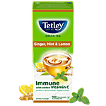 Tetley Ginger Mint & Lemon Green Tea 140 g (100 Bags x 1.4 g each)