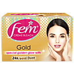Fem CrÃ¨me Bleach - Gold, Special Golden Glow with 24K Gold Dust, No Added Silicones, No Added Parabens 24 g 