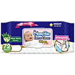 Mamypoko Extra Clean Wipes - With Aloe Vera Extract & Antibacterial Properties 72 pcs Pouch