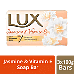 Lux Beauty Soap For Glowing Skin - Jasmine & Vitamin E, Mega 100 g Carton (Pack of 3)