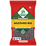 24 Mantra Organic Organic Mustard/Sasive Seeds - Whole, Big 100 g Pouch
