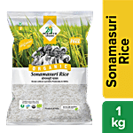 24 Mantra Organic Sonamasuri Raw Rice/Akki - Polished 1 kg Pouch