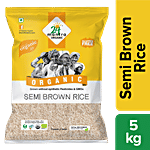 24 Mantra Organic Semi Brown Rice/Chawal 5 kg Pouch