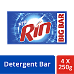 Rin Detergent Bar 250 g (Pack of 4)