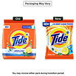 Tide Plus Double Power Detergent Washing Powder - Lemon & Mint 500 g Pouch