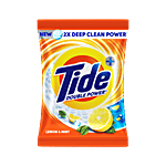 Tide Plus Double Power Detergent Washing Powder - Lemon & Mint 500 g Pouch