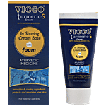 Vicco  Turmeric S Cream With Sandalwood Oil Shaving Base With Foam 30 g 