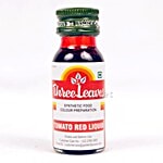 Three Leaves Synthetic Food Colour Preparation - Tomato Red Liquid 20 ml Bottle