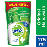 Dettol Liquid Handwash Refill - Original Hand Wash  Germ defence Formula | 10x Better Germ Protection 175 ml 
