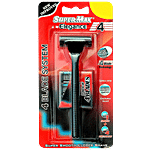 Supermax Elegance 4 Blade Razor - For Smoother & Closer Shave, Reduces Skin Irritation 1 pc (1 Handle+4 Cartridges)
