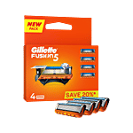 Gillette Fusion 5 Manual Shaving Blades for men  (Pack of 4 Cartridges) 4 pcs