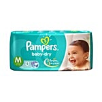 Pampers  Baby Dry Medium - 6-11 Kg, 5 Diapers 5 pcs Pouch