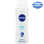 Nivea Pure Talcum Powder For Men & Women - Fragrance & Protection Against Body Odour 100 g Bottle