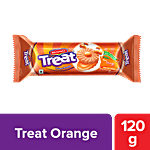 Britannia Treat Sandwich Biscuits - O’som Orange 120 g 