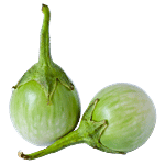 fresho! Round Brinjal - Green 500 g