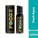Fogg  Black Series Perfume Body Spray - Fresh Aqua, For Men, Long Lasting & No Gas Deodorant 150 ml 