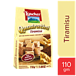 Loacker Quadratini Wafer Cookies - Tiramisu 110 g Pouch