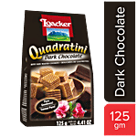 Loacker Quadratini Wafer Cookies - Dark Chocolate 125 g Pouch