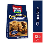 Loacker Quadratini Wafer Cookies - Chocolate 125 g Pouch