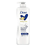 Dove Nourishing Body Care Nourished Radiance Rich Body Lotion - For Dry Skin, Nutriduo Deep Care + Moisture Lock 400 ml