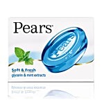 Pears Soft & Fresh Glycerine & Mint Extracts Bathing Bar, 98% Pure 125 g 