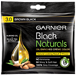 Garnier Hair Colour - Black Naturals 20 ml + 20 g 3, Brown Black