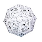 Cheeky Chunk Umbrella - Girls Rain Doodle 1 pc Short 3 Fold (55 cm Radius x 8 Ribs)