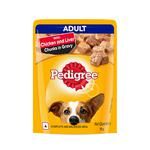 Pedigree Wet Dog Food - Chicken & Liver Chunks In Gravy, For Adult Dogs 70 g Pouch