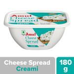 Amul Processed Cheese Spread - Creami, Made from 100% Pure Milk 180 g Tub