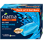 Fiama Men Refreshing Pulse Gel Bar 375 g (Pack of 3 each 125 g)