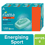 Fiama Gel Bathing Bar - Men Energising Sport 125 g (Buy 3 Get 1 Free)